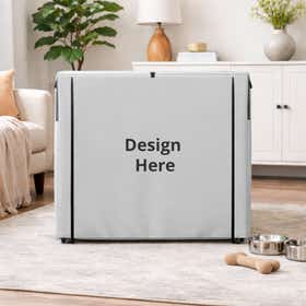 Pet Crate Cover - Peek Mesh - Front 1