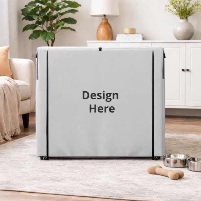 Pet Crate Cover - Peek Mesh - Front