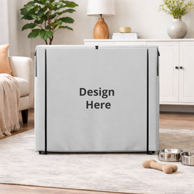Pet Crate Cover - Peek Mesh - Front 1