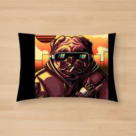 Cyberpug Dog Custom Pet Mat 19