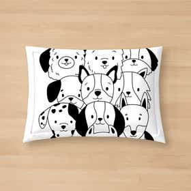 Dog Faces Cartoon Custom Pet Mat 21