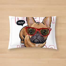 Dog in Red Sunglasses Custom Pet Mat 7