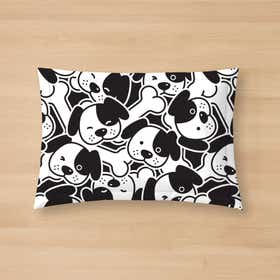 Bulldog puppy head Custom Pet Mat 8