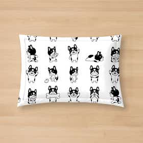 Cartoon breed French Bulldog Custom Pet Mat 10