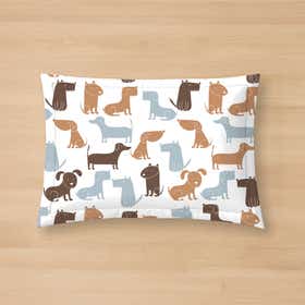 Colorful Dog Silhoutte Custom Pet Mat 11
