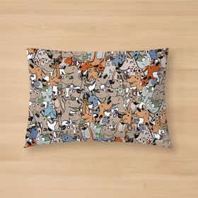 Doggo Illustartion Pattern Custom Pet Mat 21