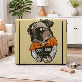 Cool Dog Pet Crate Cover - Peek Mesh 16