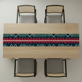 Nana's Knit Custom Table Runner - Velvet Satin 8