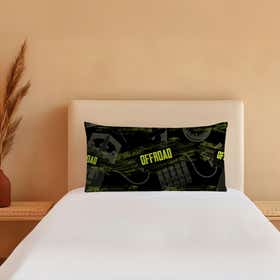Off Road Pattern Custom Bed Pillow - Microdenier Polyester 6