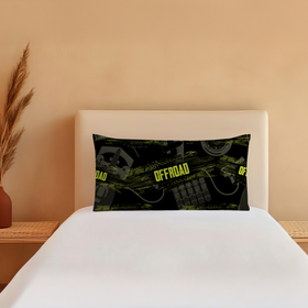 Off Road Pattern Custom Bed Pillow - Microdenier Polyester 6