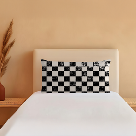 Racer's Checks Custom Bed Pillow - Microdenier Polyester 5