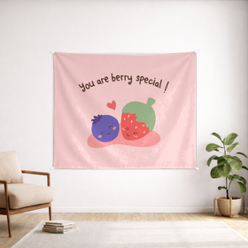 Berry Special Custom Wall Tapestry - Velvet Satin 4