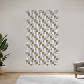 Fence florals Custom 70% Blackout Curtain 2