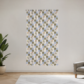 Fence florals Custom 70% Blackout Curtain 2