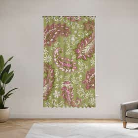 Mossy paisley Custom 70% Blackout Curtain 19
