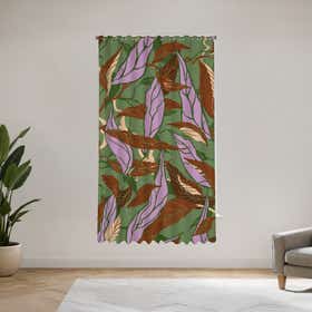 Fern canopy Custom 70% Blackout Curtain 14
