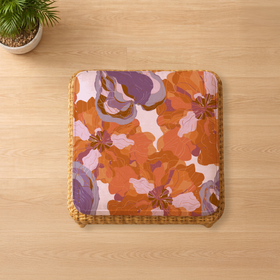 Violet nocturne Custom Square Seat Cushion - Canvas 5