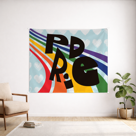 Proud Love Custom Wall Tapestry - Velvet Satin 5