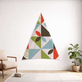 Revitalize Essence Custom Triangular Tapestry - Velvet Satin 9