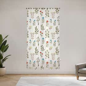 Orchard tulips Custom Sheer Curtain - Velva Mist 3