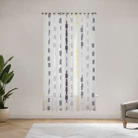 Minimalist mutation Custom Sheer Curtain - Velva Mist 13