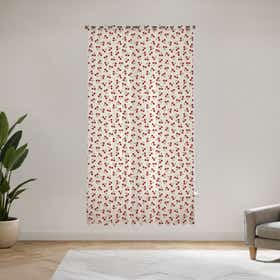 Berry meadow Custom Sheer Curtain - Velva Mist 5
