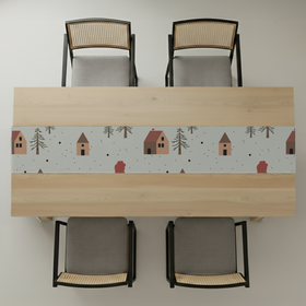 Winter Home Custom Table Runner - Velvet Satin 7