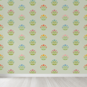 Muted meadow butis Custom Wallpaper - Timber Grain 7