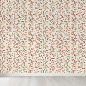 Wildflower trail Custom Wallpaper - Timber Grain 3