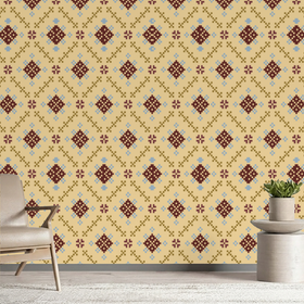 Sandstone stitch Custom Wall Mural - Timber Grain 7