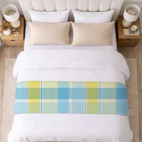 Skyline tartan Custom Bed Runner - Canvas 2