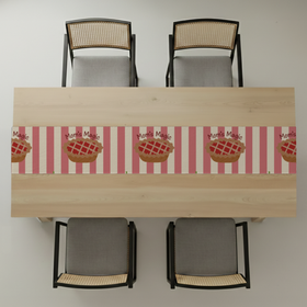 Baked with Love Custom Table Runner - Textured Jute 6