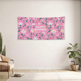 Happy Summer Custom Panoramic Tapestry - Weave Loom 5