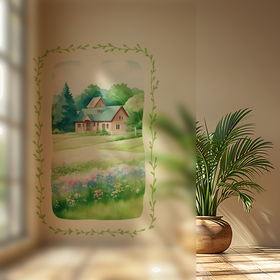 House in the Meadow Privacy Film - Frosted 3