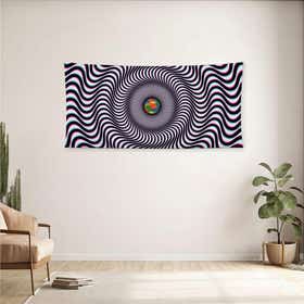 Hyperspace Tunnel Vision Custom Panoramic Tapestry - Weave Loom 9