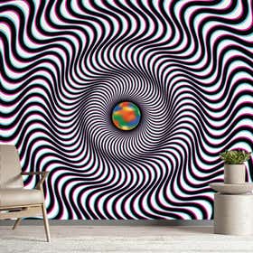 Hyperspace Tunnel Vision Custom Wall Mural - Luxe Smooth 7