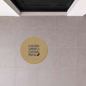 Good Shoes Mood Ivory Doormat - Round 3