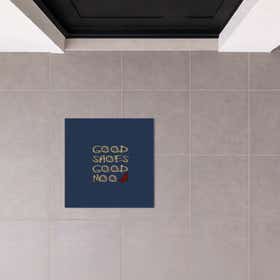 Good Shoes Mood Cerulean Doormat - Square 6