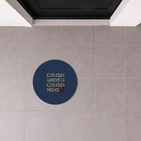 Good Shoes Mood Cerulean Doormat - Round 7