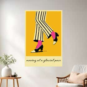 Keep Moving Yellow Photo Print - Just Print 15