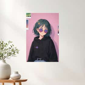 Lofi Girl Acrylic Print - Premium Gloss Photo Paper 11