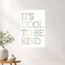 Be Kind Acrylic Print - Premium Metallic Photo Paper 4