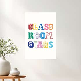 Class Room Stars Acrylic Print - Premium Gloss Photo Paper 3