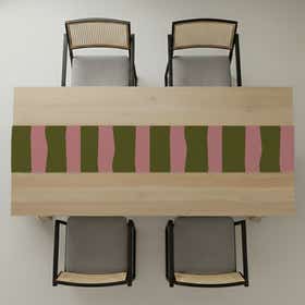 Havana Stripes Custom Table Runner - Self Design Jacquard 8