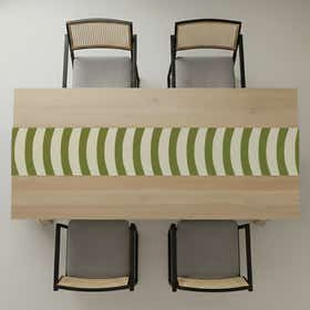 Sage Stripes Custom Table Runner - Canvas 2