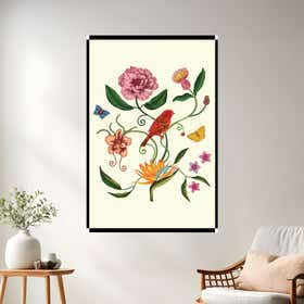 Songbird Beige Poster Print - Mounting 12