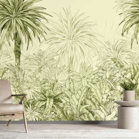 Jungle Oasis Custom Wall Mural - Stone Grain 5
