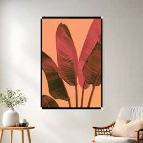 Peach Tropic Poster Print - Mounting 2