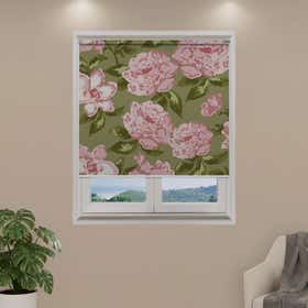 Olive Roses Custom Roller Shade - Blackout 9