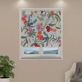 Orchids Garden Custom Roller Shade - Mesh 6